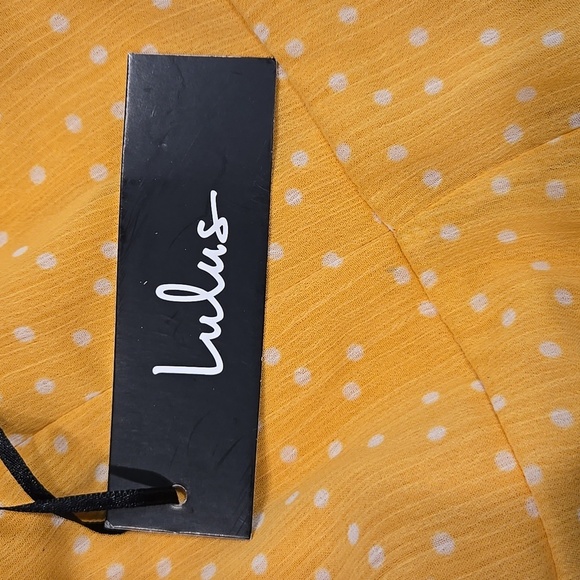 Lulu's Yellow Off-Shoulder Mini Dress - Picture 5 of 9